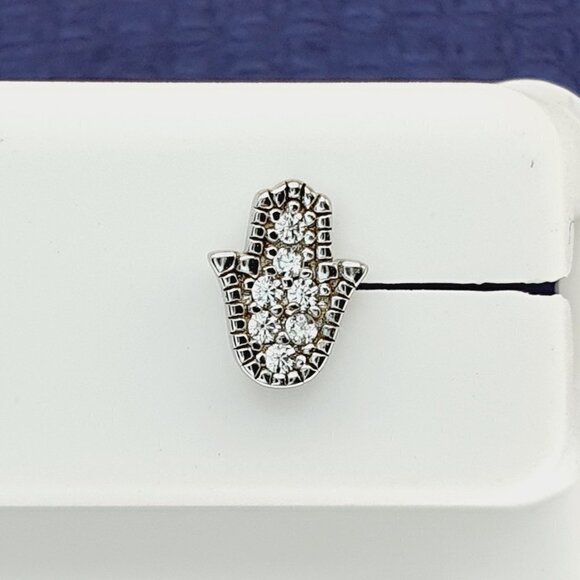 "#925 Sterling Silver CZ Stud Earrings for Women/Girl, US925P1014 - Picture 3 of 11